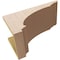Ekena Millwork 9"W x 18"D x 9"H Wide Hughes Rough Cedar Woodgrain TimberThane Corbel, Primed Tan CORUR09X18X09HUGRCPR - alternate 3
